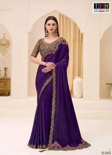 Silver Screen 23 Edition By Tfh Chiffon Party Wear Saree Wholesalers In Surat
